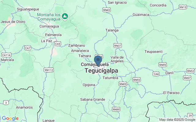 Kaart met locatie Markt in Tegucigalpa